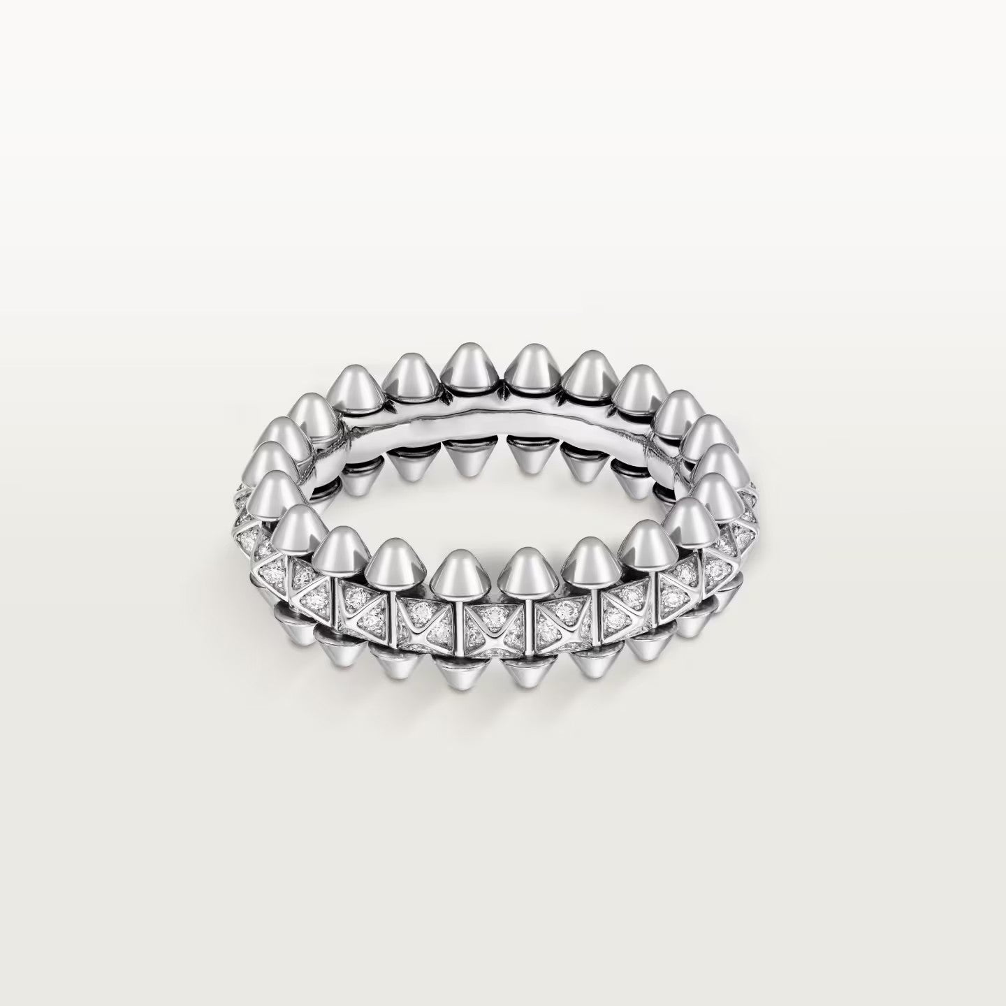 [Rosla]CLASH 6.4MM SMALL FULL DIAMOND RING