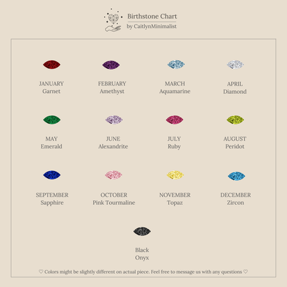 Duo Marquise Birthstone Ring