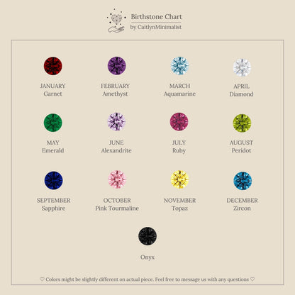 Birthstone Tennis Ring Set