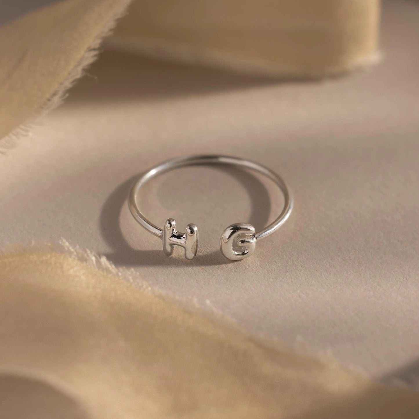 Duo Bubble Initial Ring