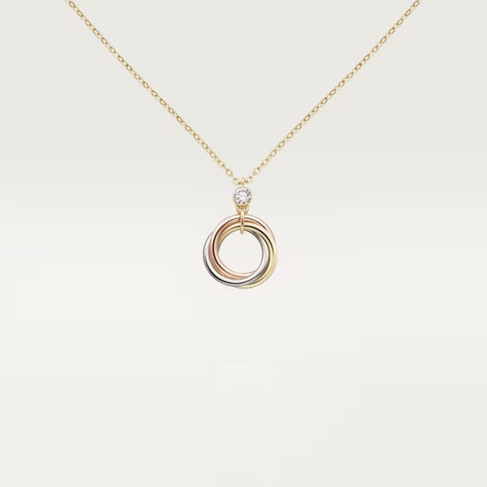 [Rosla]TRINITY  NECKLACE 1 DIAMOND