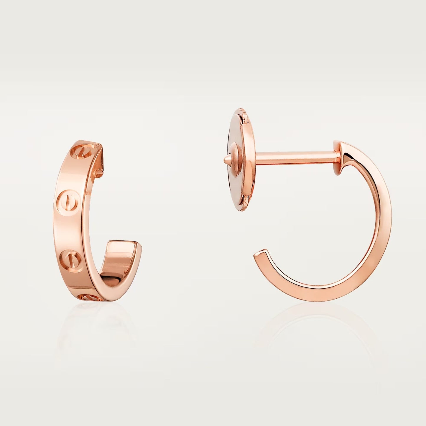 [Rosla]LOVE EARRINGS 2.65 MM NO DIAMOND SMALL