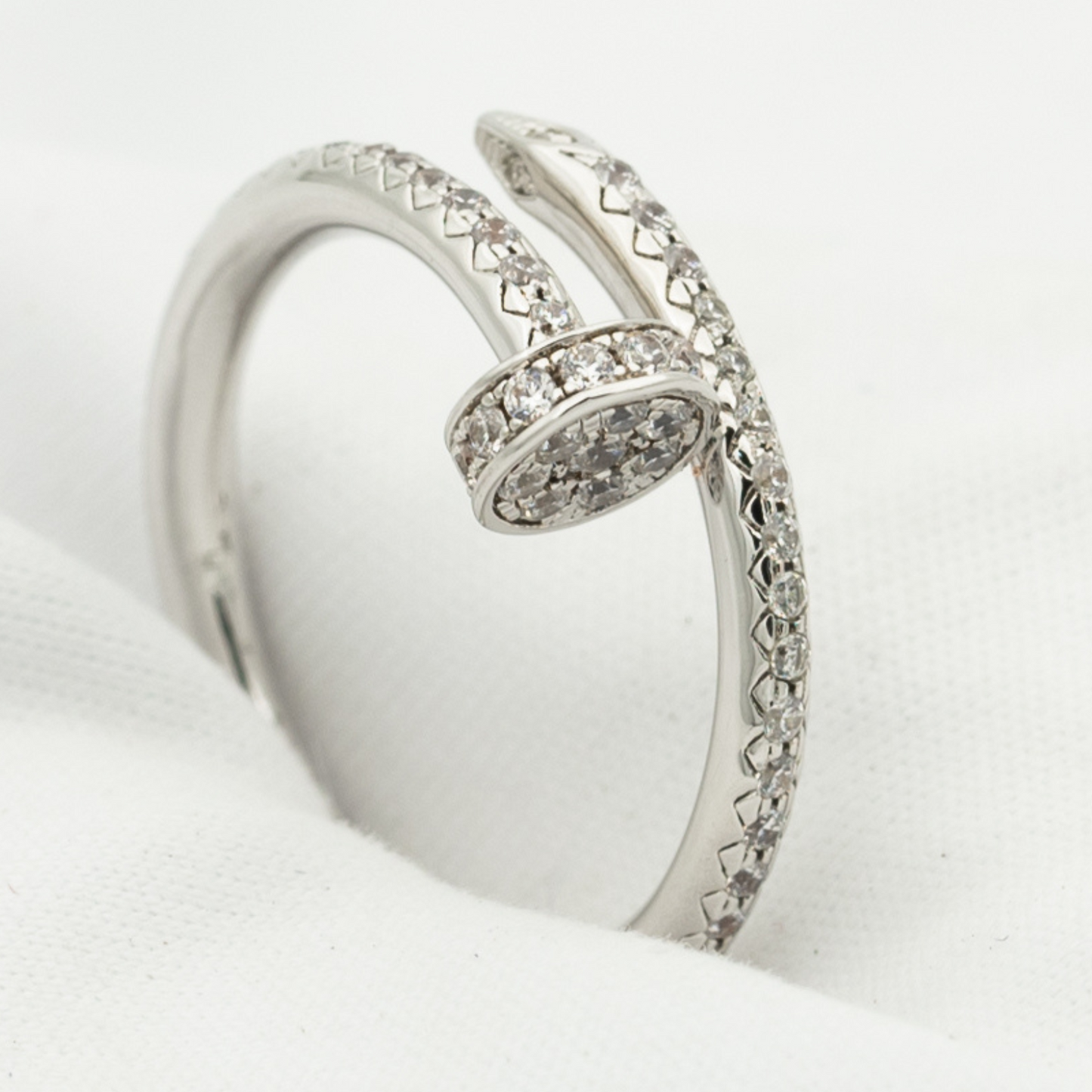 [Rosla]JUSTE RING 1.8MM SILVER DIAMONDS