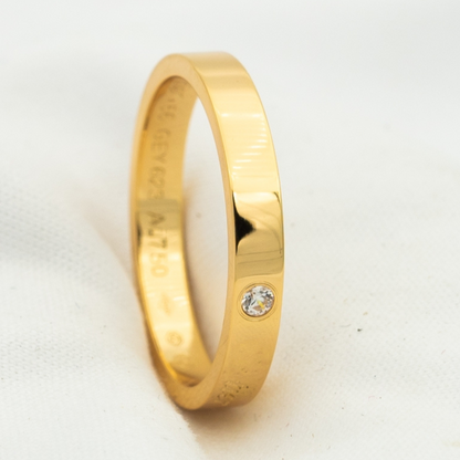 [Rosla]LOVE RING 4MM 1 DIAMOND