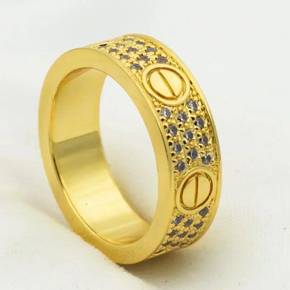 [Rosla]LOVE RING 5.5MM DIAMONDS PAVED