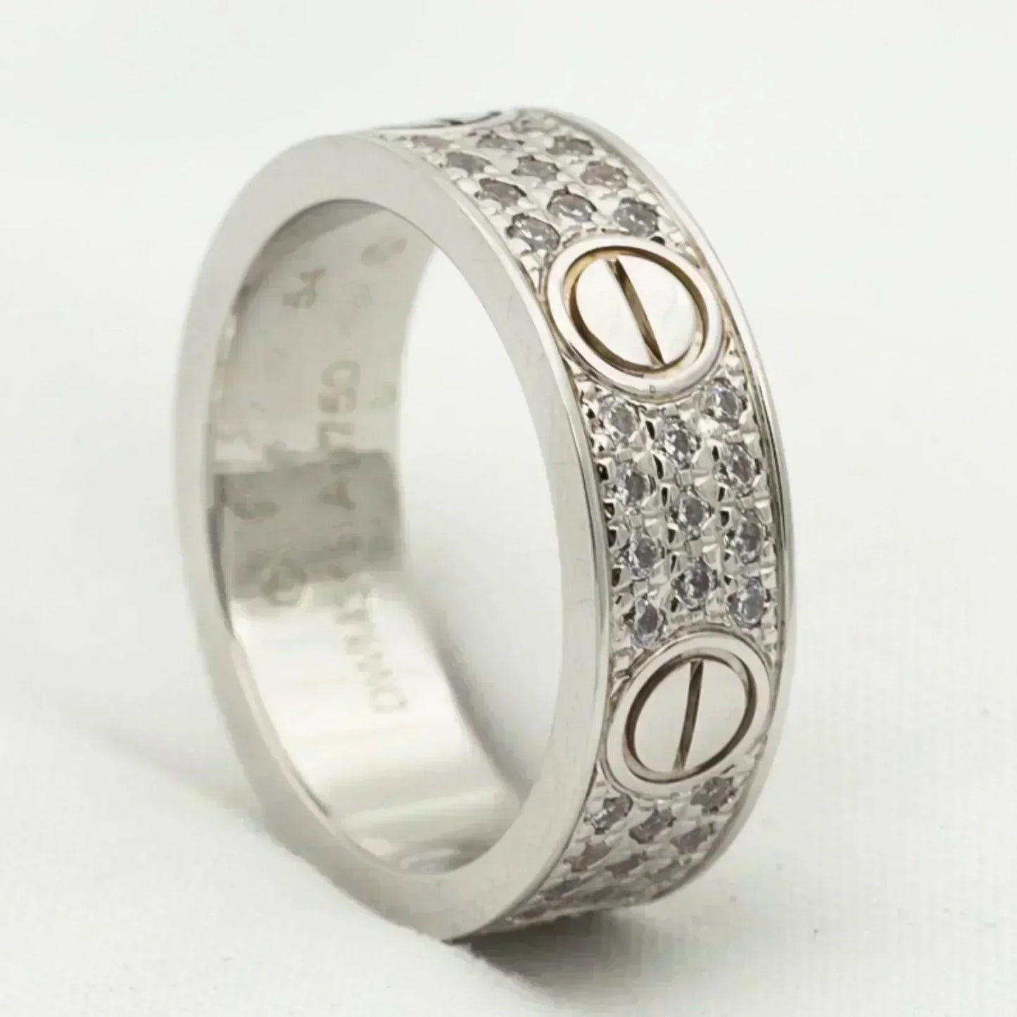 [Rosla]LOVE RING 5.5MM DIAMONDS PAVED