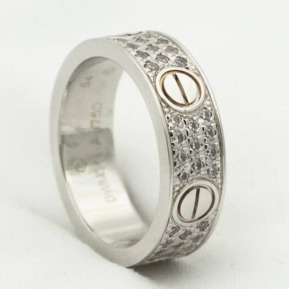 [Rosla]LOVE RING 5.5MM DIAMONDS PAVED