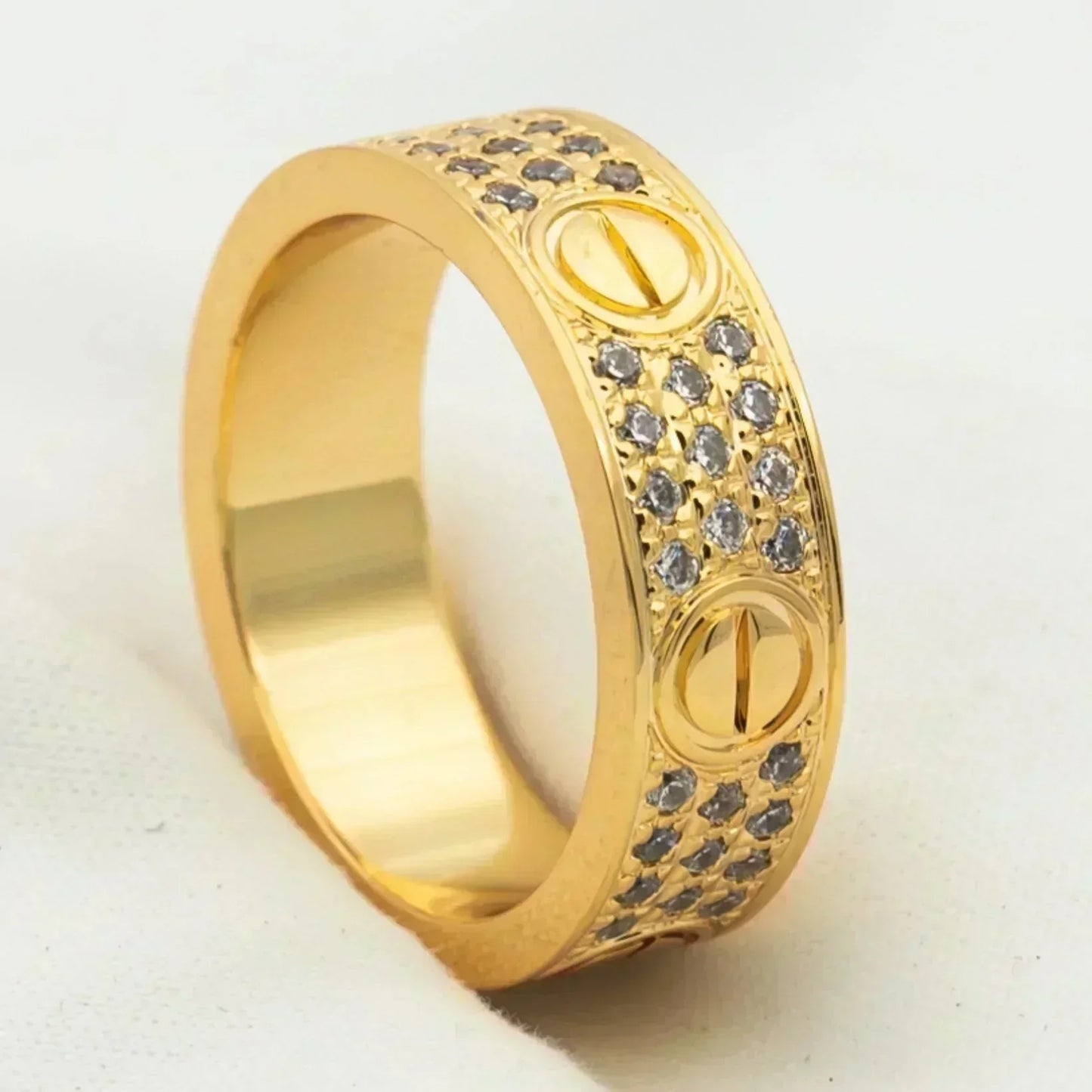 [Rosla]LOVE RING 5.5MM DIAMONDS PAVED