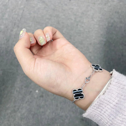 [Rosla] CLOVER 5 MOTIF PULSAR STONE BRACELET COLLECTION
