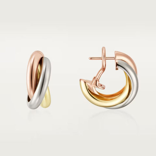 [Rosla]TRINITY ON DIAMOND CLASSIC EARRINGS