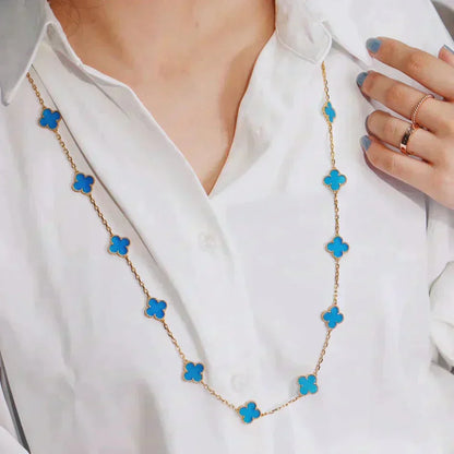 [Rosla]CLOVER 20 MOTIFS TURQUOISE GOLD
