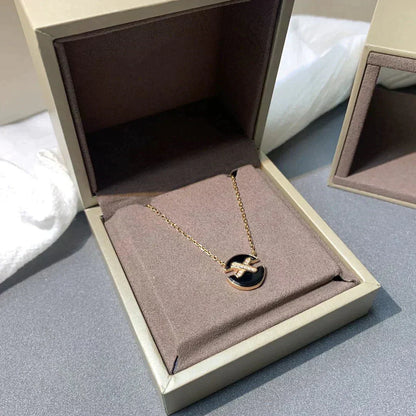 [Rosla]JEUX DE ROSE GOLD DIAMOND NECKLACE
