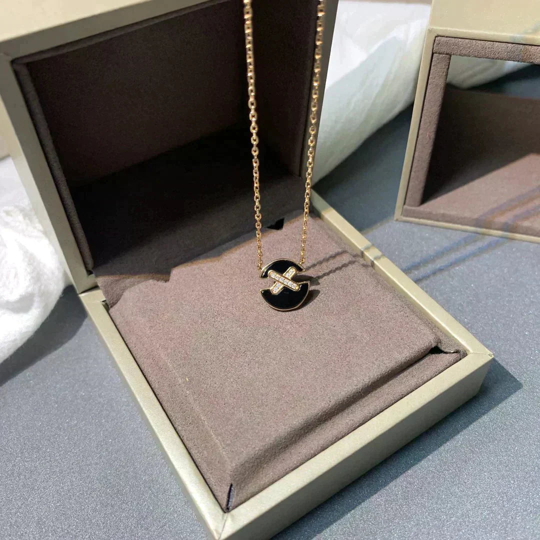 [Rosla]JEUX DE ROSE GOLD DIAMOND NECKLACE