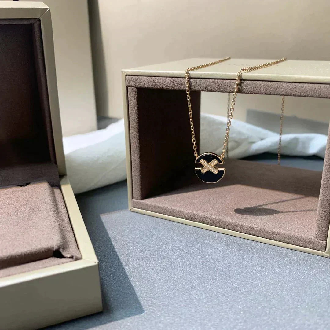 [Rosla]JEUX DE ROSE GOLD DIAMOND NECKLACE