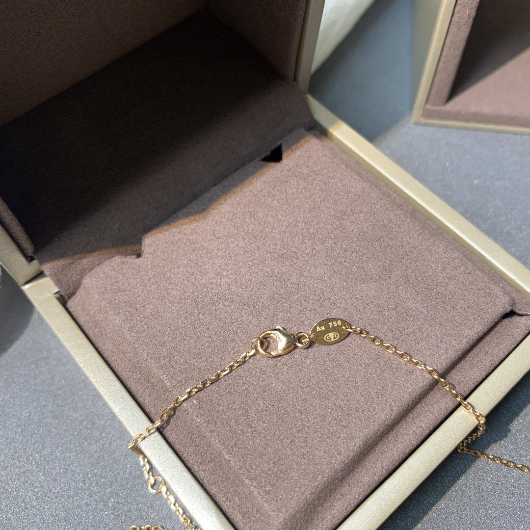 [Rosla]JEUX DE PINK GOLD DIAMOND NECKLACE