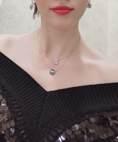 [Rosla]JEUX DE ROSE GOLD DIAMOND NECKLACE