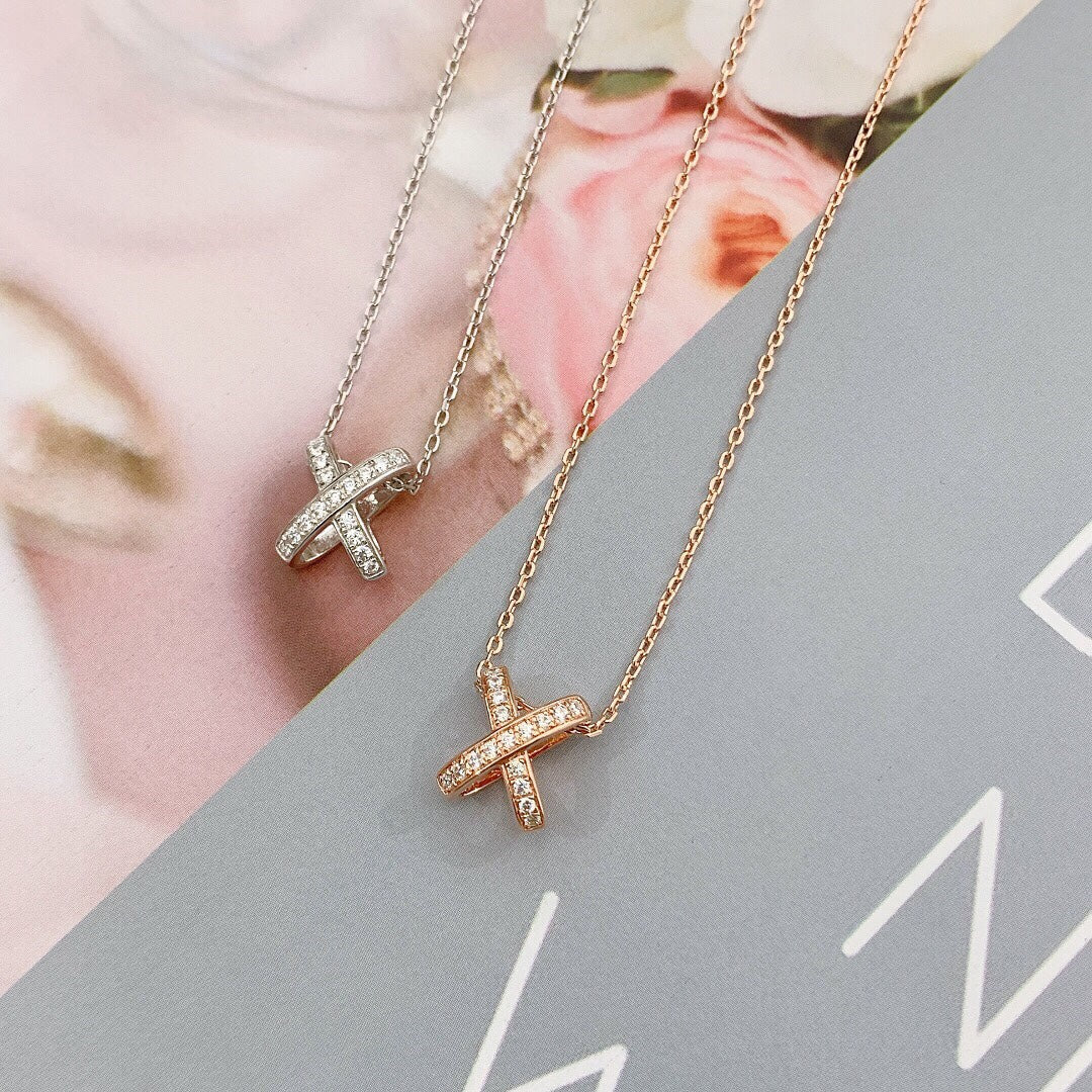 [Rosla]JEUX DE DIAMOND NECKLACE