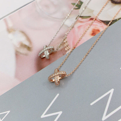 [Rosla]JEUX DE DIAMOND NECKLACE