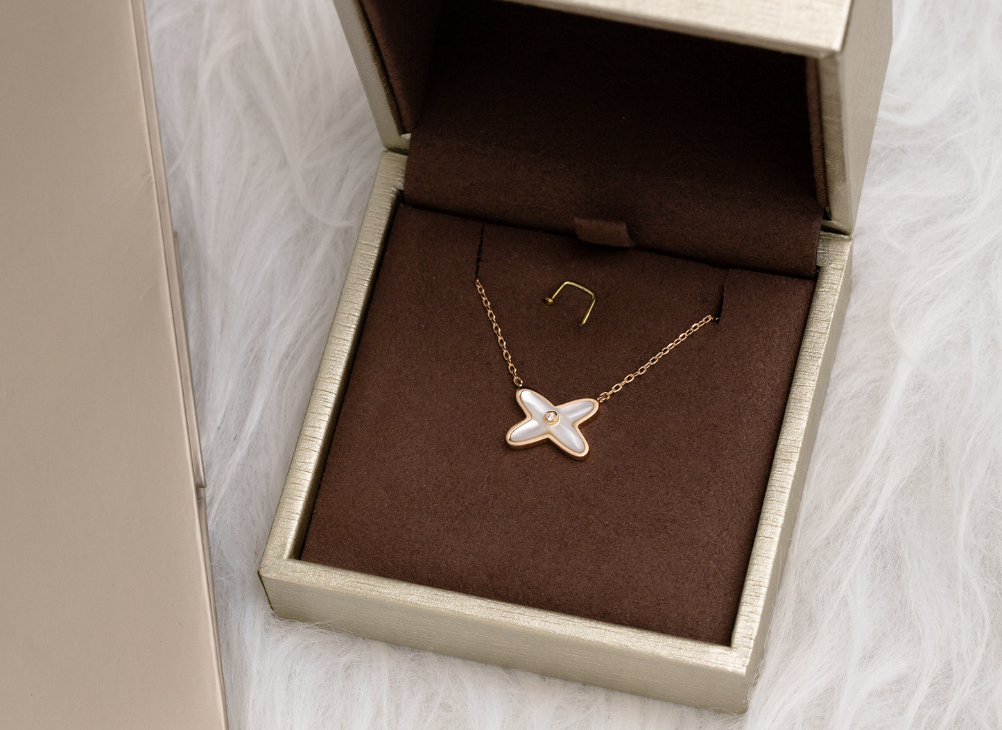 [Rosla]JEUX DE NECKLACE 1 DIAMOND