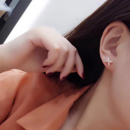 [Rosla]JEUX DE GOLD DIAMOND EARRINGS