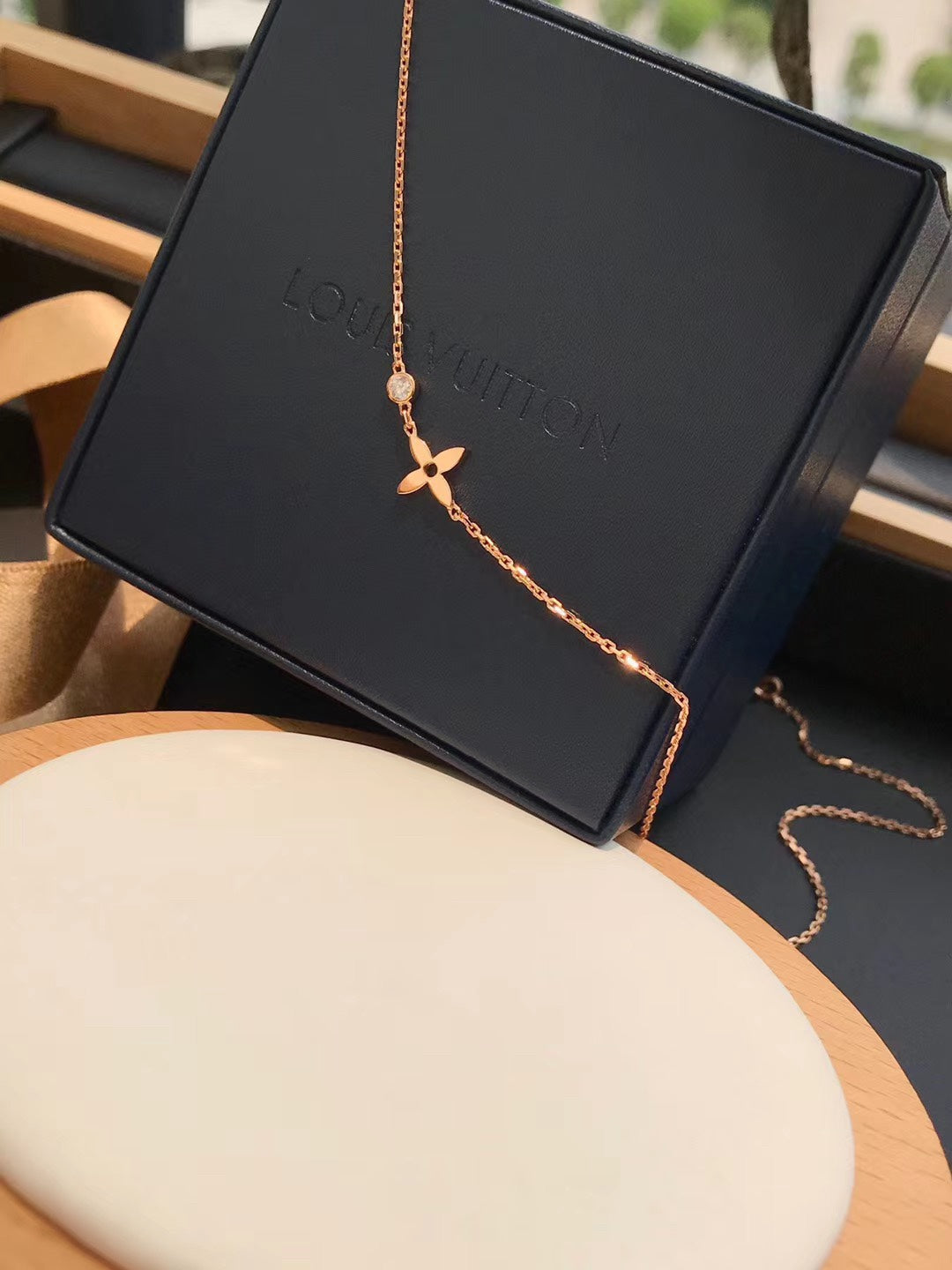 [Rosla]BLOSSOM PENDANT PINK GOLD AND DIAMOND