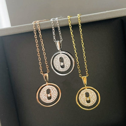 [Rosla]LUCKY MOVER PM PAVED NECKLACE