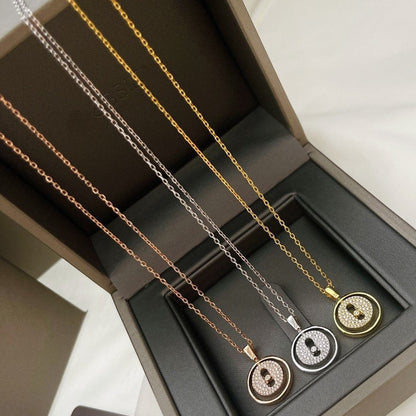 [Rosla]LUCKY MOVER PM PAVED NECKLACE