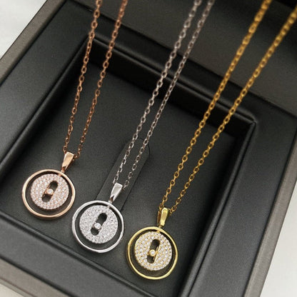 [Rosla]LUCKY MOVER PM PAVED NECKLACE