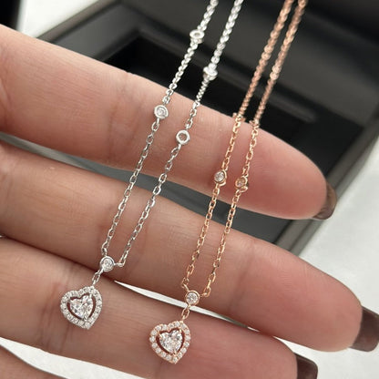 [Rosla]JOY HEART DIAMOND NECKLACE