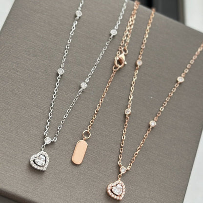 [Rosla]JOY HEART DIAMOND NECKLACE