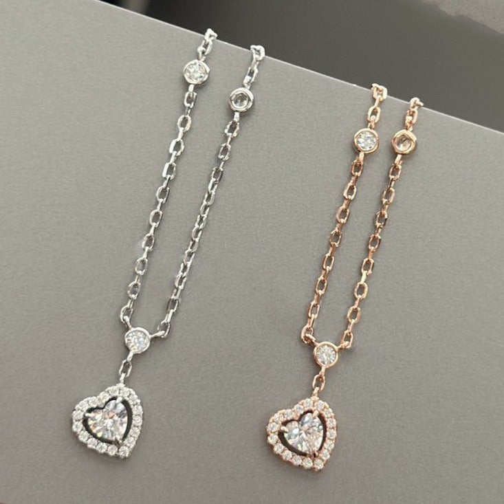 [Rosla]JOY HEART DIAMOND NECKLACE
