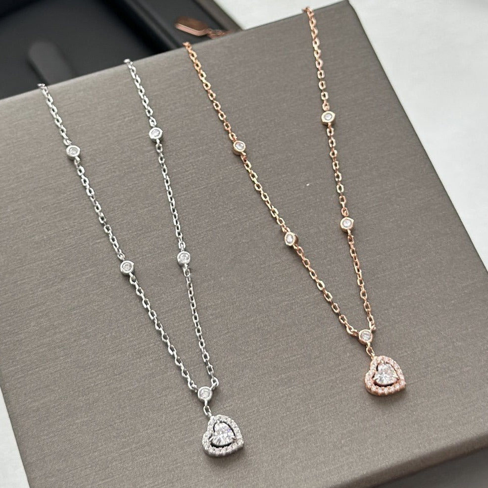 [Rosla]JOY HEART DIAMOND NECKLACE