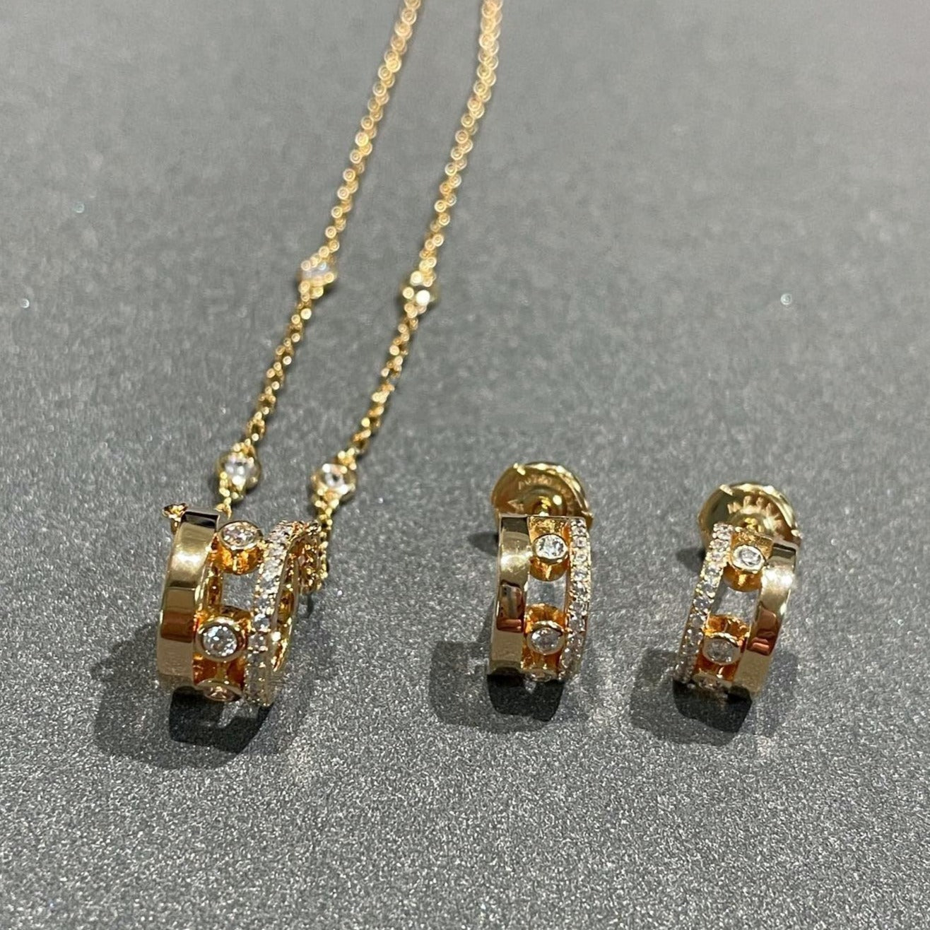 [Rosla]CHAIN MOVE ROMANE PEDAND NECKLACE