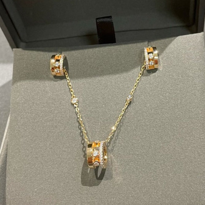 [Rosla]CHAIN MOVE ROMANE PEDAND NECKLACE