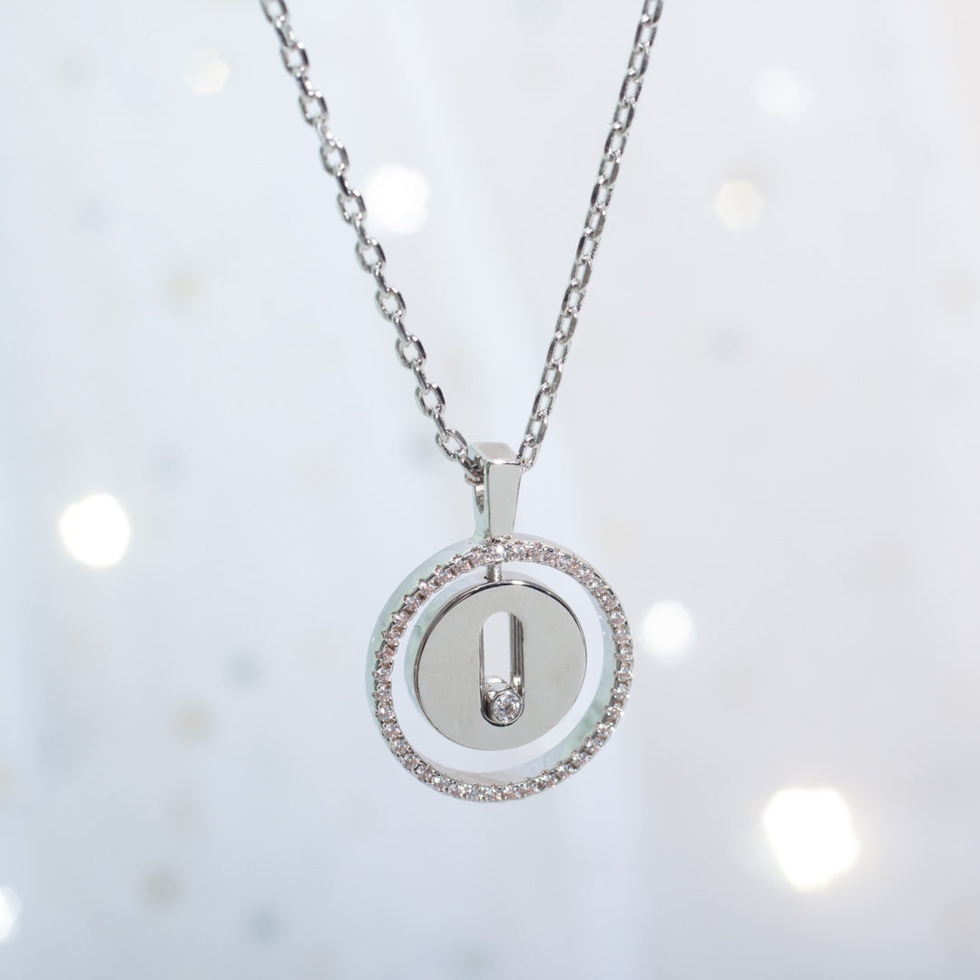 [Rosla]LUCKY MOVE PM NECKLACE SILVER DIAMOND