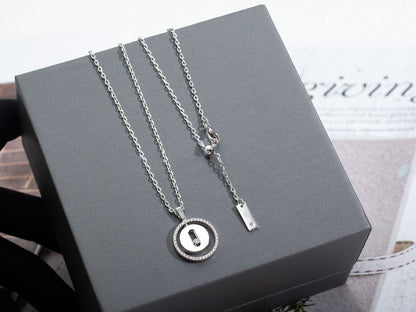 [Rosla]LUCKY MOVE PM NECKLACE SILVER DIAMOND