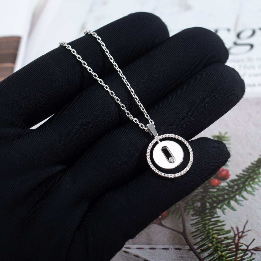 [Rosla]LUCKY MOVE PM NECKLACE SILVER DIAMOND