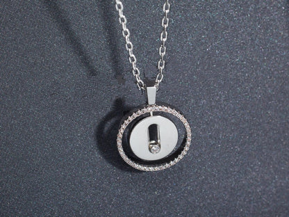 [Rosla]LUCKY MOVE PM NECKLACE SILVER DIAMOND