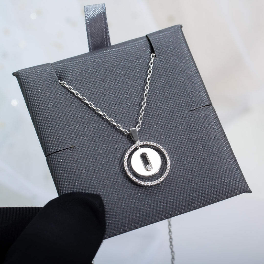 [Rosla]LUCKY MOVE PM NECKLACE SILVER DIAMOND