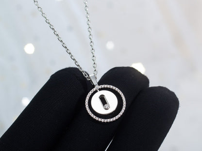 [Rosla]LUCKY MOVE PM NECKLACE SILVER DIAMOND