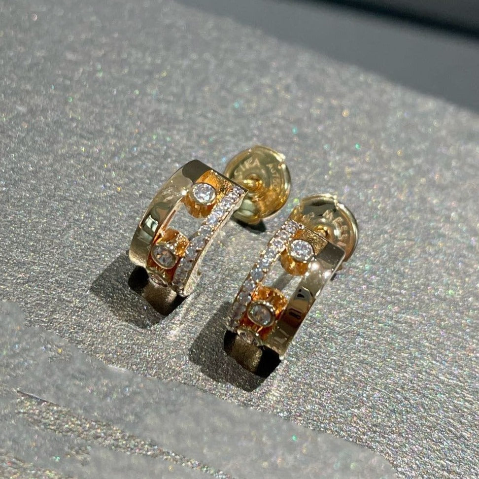 [Rosla]MOVE ROMANE EARRINGS DIAMOND