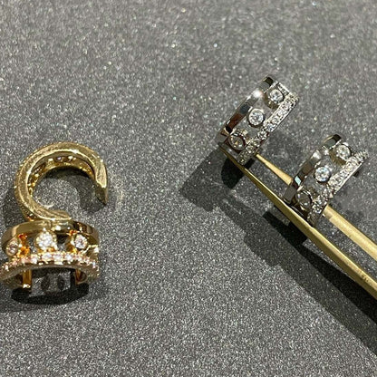 [Rosla]MOVE ROMANE EARRINGS DIAMOND