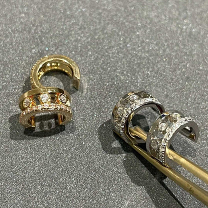 [Rosla]MOVE ROMANE EARRINGS DIAMOND