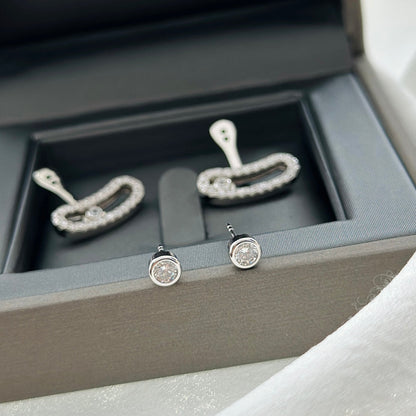 [Rosla]MOVE UNO SILVER DIAMOND EARRINGS