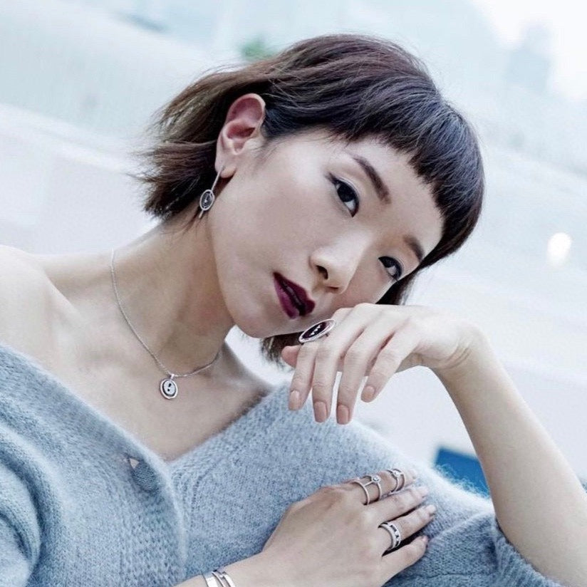 [Rosla]LUCKY MOVE ARROW PINK GOLD DIAMOND EARRINGS