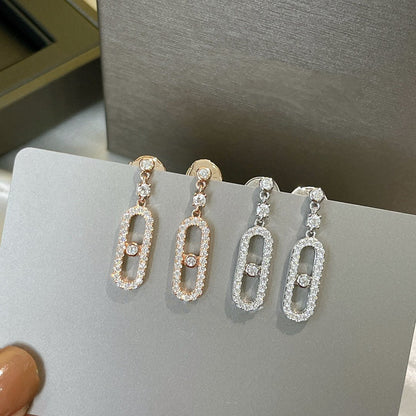 [Rosla]DORMEUSES MOVE UNO DIAMOND EARRINGS