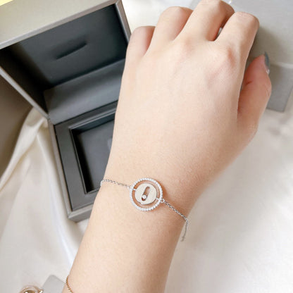 [Rosla]LUCKY MOVE PAVED DIAMOND BRACELET