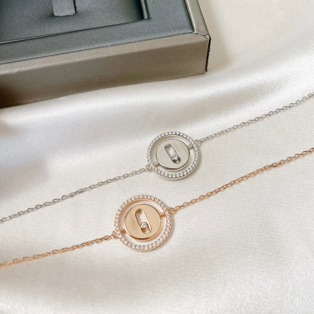 [Rosla]LUCKY MOVE PAVED DIAMOND BRACELET