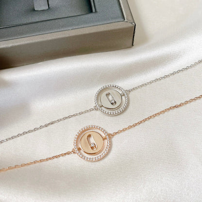 [Rosla]LUCKY MOVE PAVED DIAMOND BRACELET