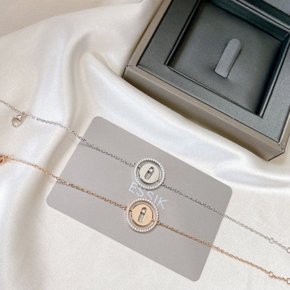 [Rosla]LUCKY MOVE PAVED DIAMOND BRACELET